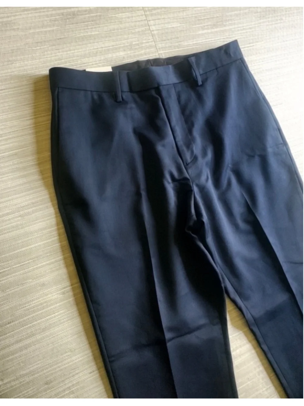 Banana Republic Men's Satin Suit Trousers Navy Blue Size 32W Pants NWT RT$170